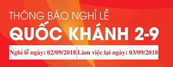 Ong Vàng nghỉ lễ Quốc Khánh 2/9/2018