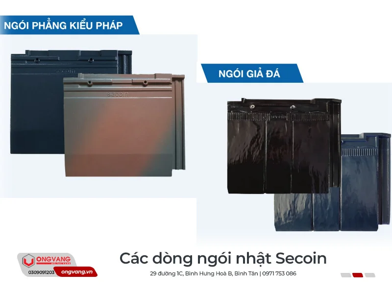 Các dòng ngói Secoin