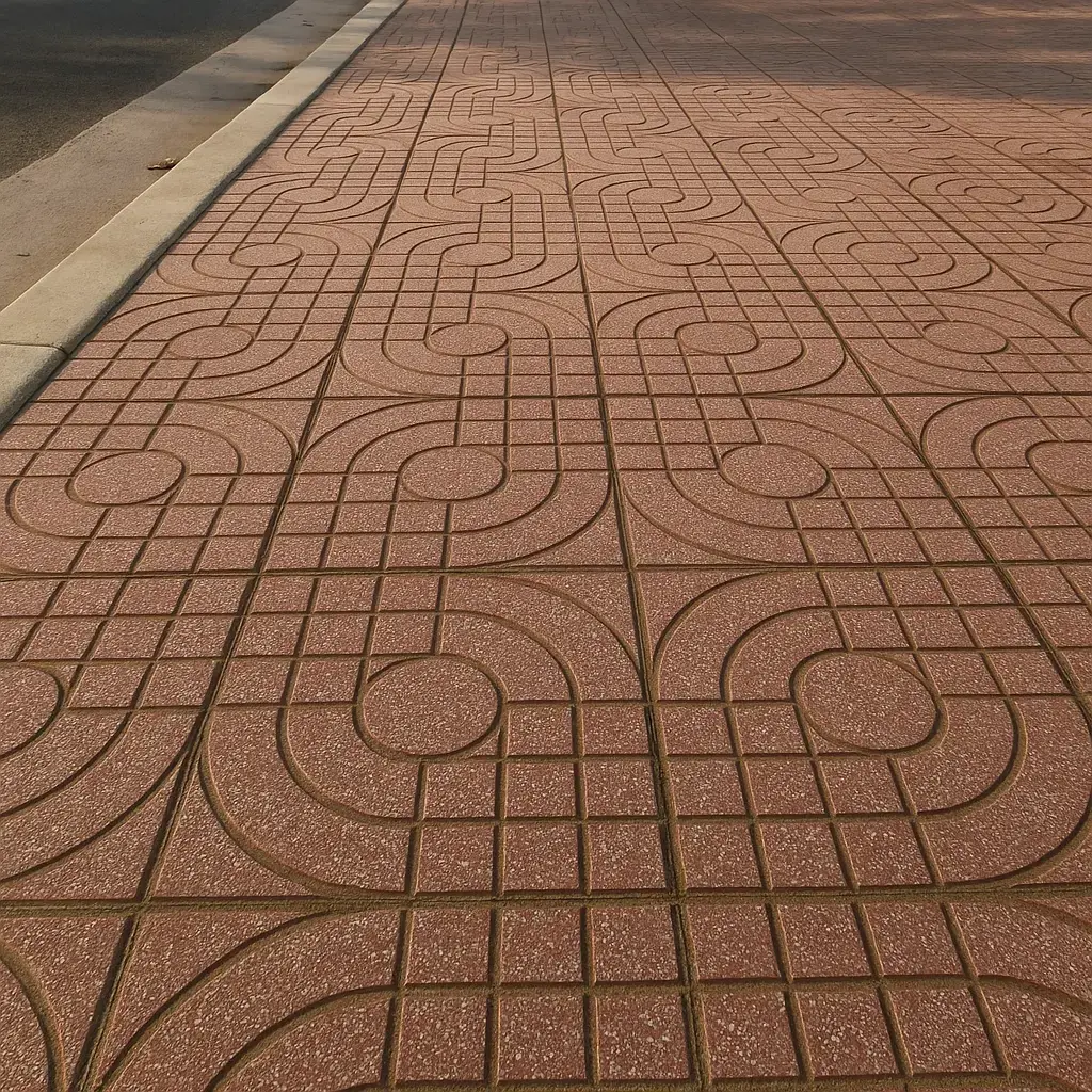 Gạch Terrazzo lát vẻ hè