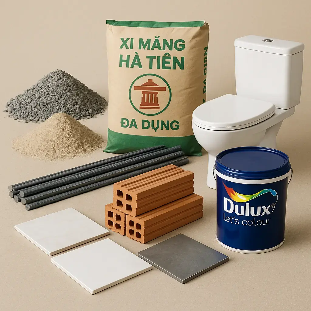 Các loại vật liệu xây dựng