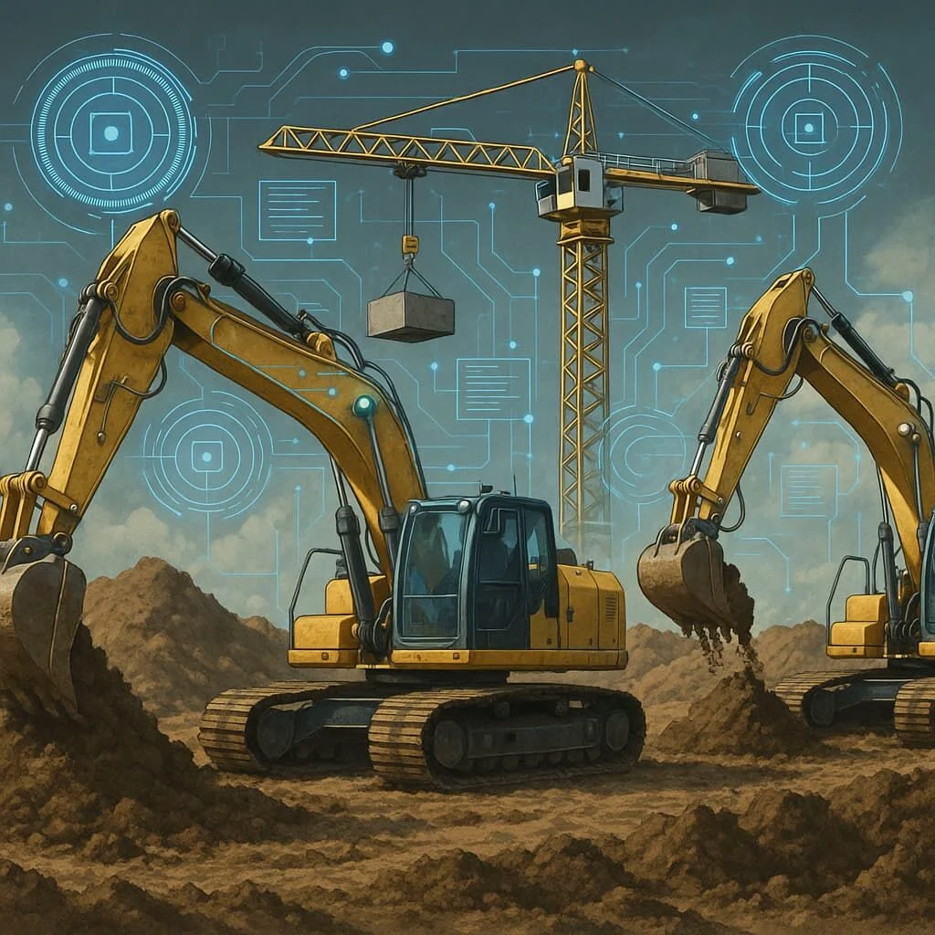 Tự động hóa máy xúc, cần cẩu