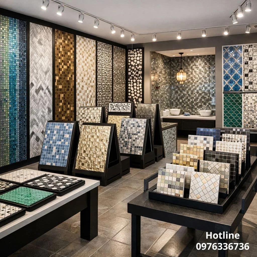 Showroom bán gạch Mosaic