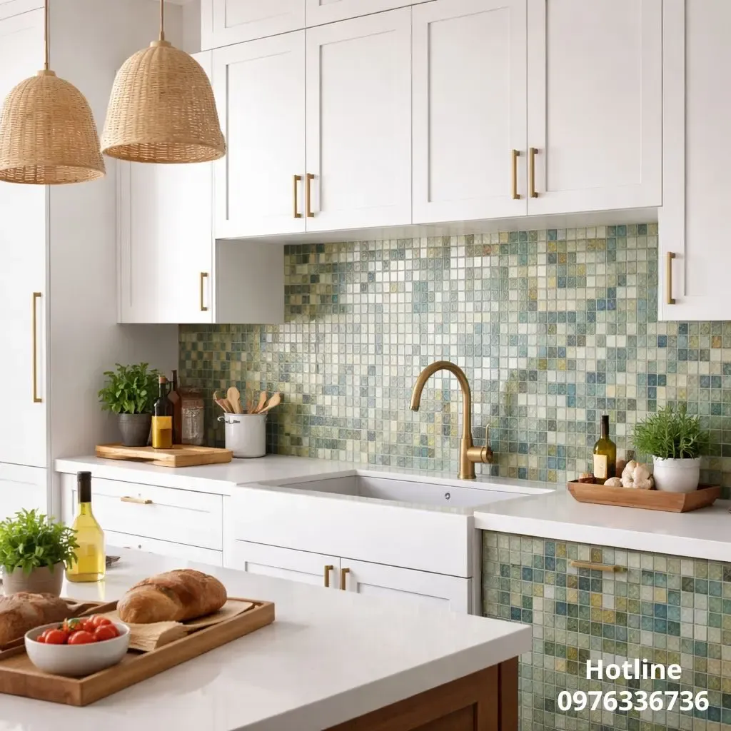 Gạch Mosaic đá tự nhiên