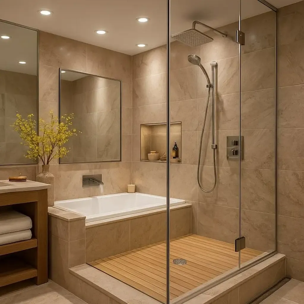 Gạch Prime vân đá ốp phòng tắm