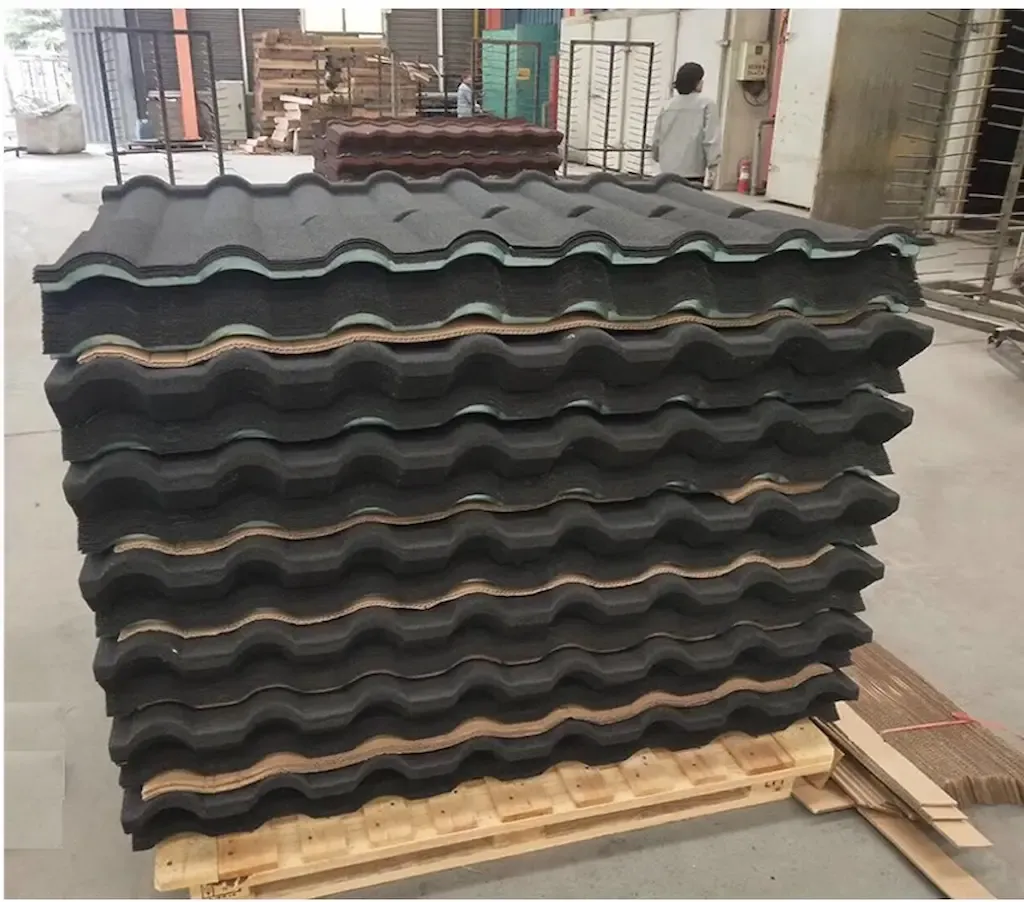 Ngói thép phủ đá dạng sóng