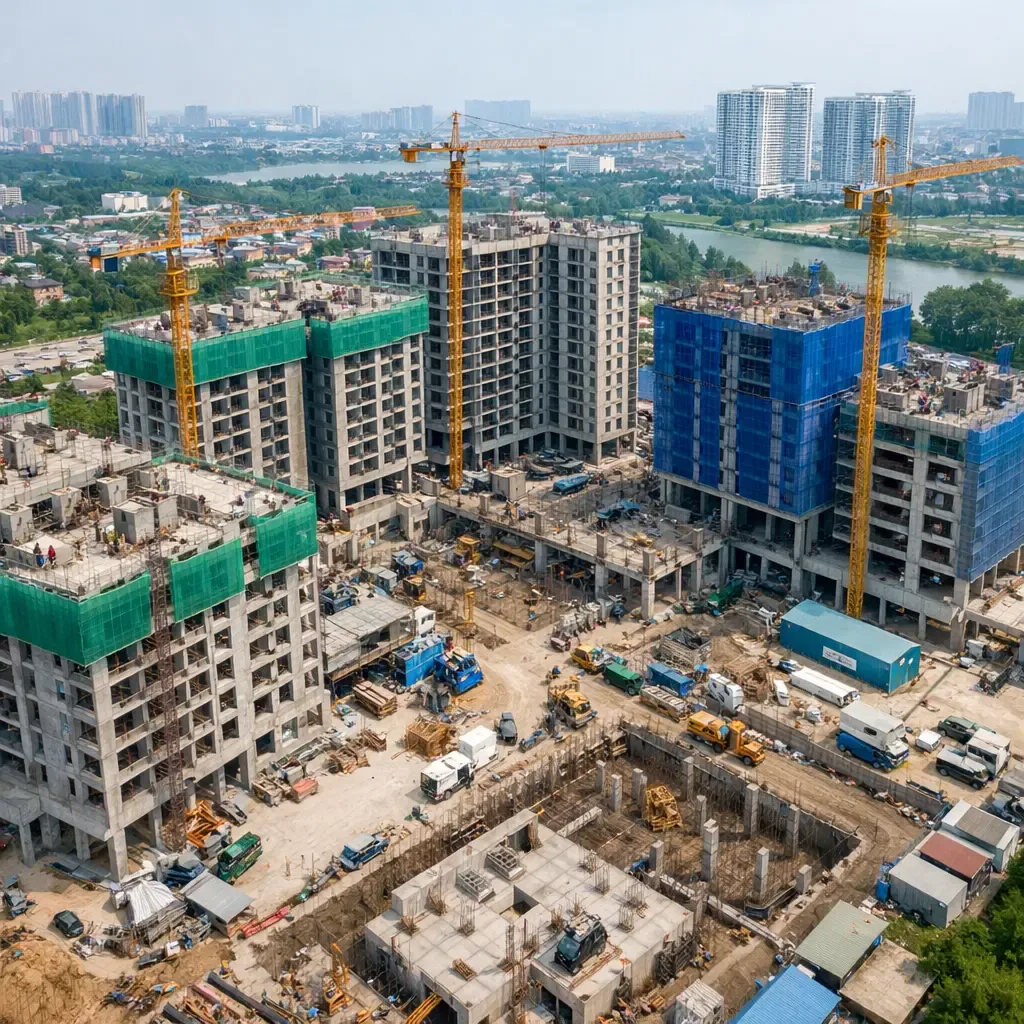 tiến độ công trình