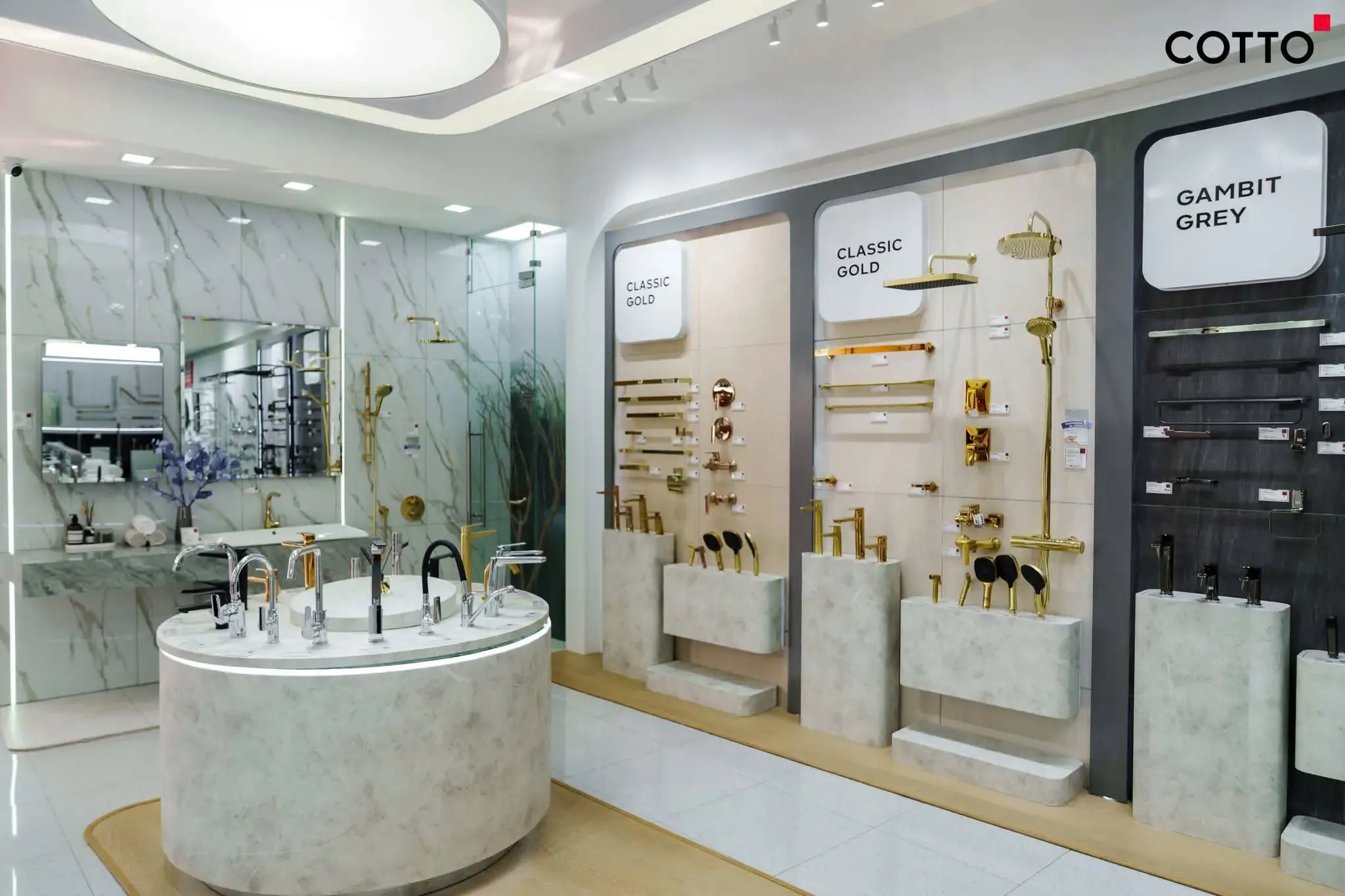 Khu trưng bày vòi Lavabo