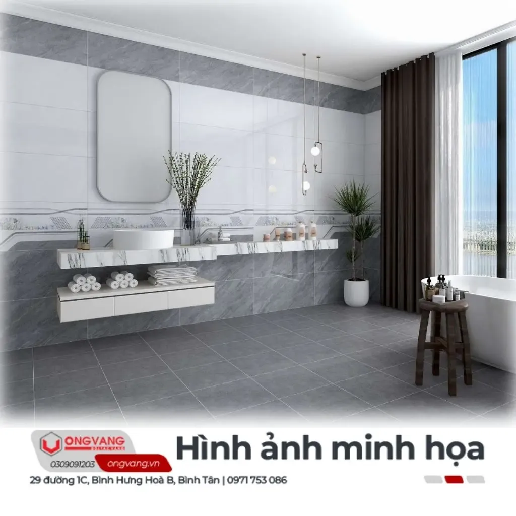 Gạch ốp tường màu trung tính