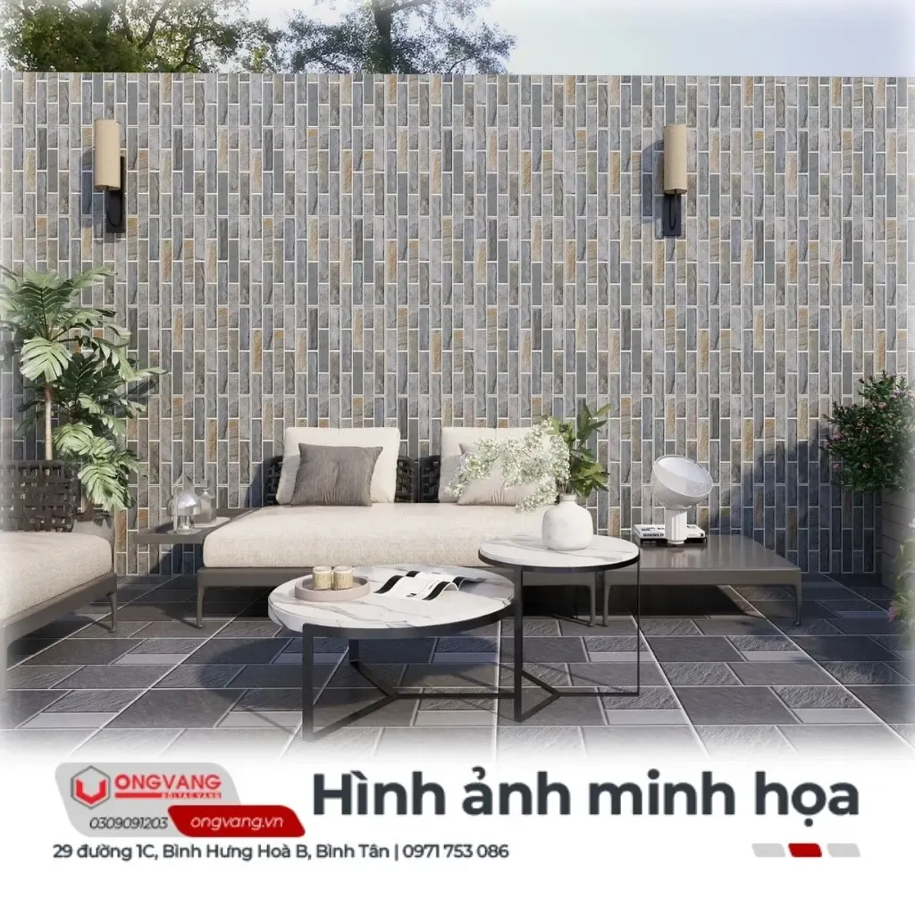 Gạch ốp tường mặt tiền