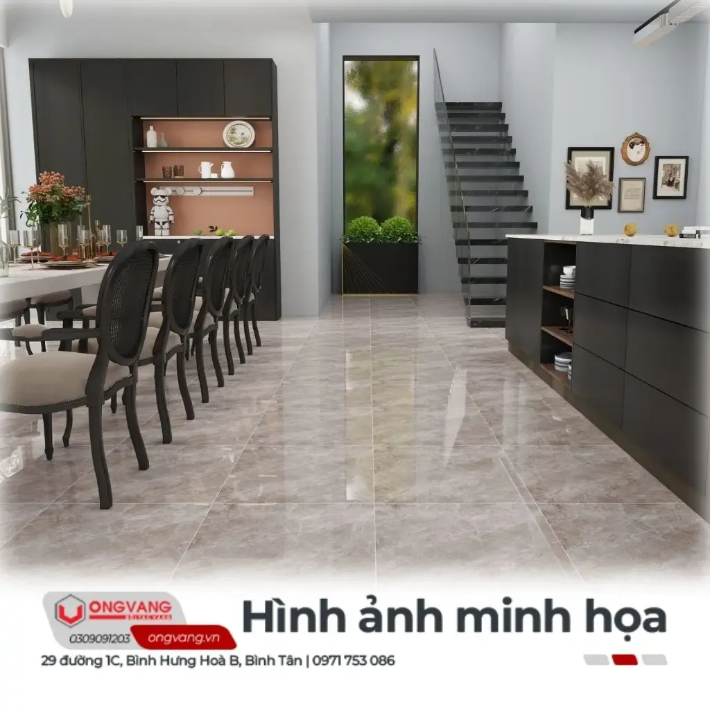 Gạch lát nền vân đá