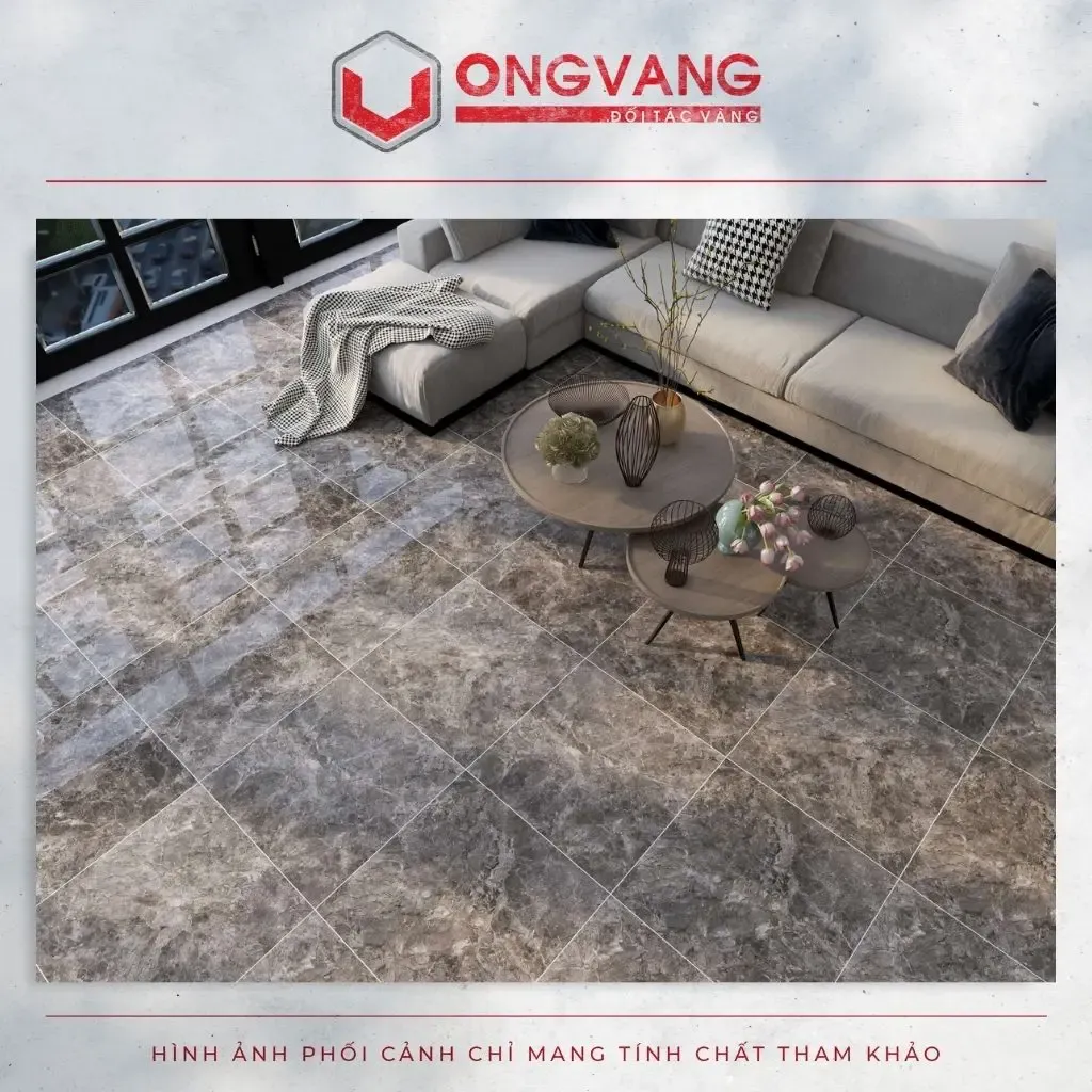 Gạch lát nền 60x60 xám vân đá