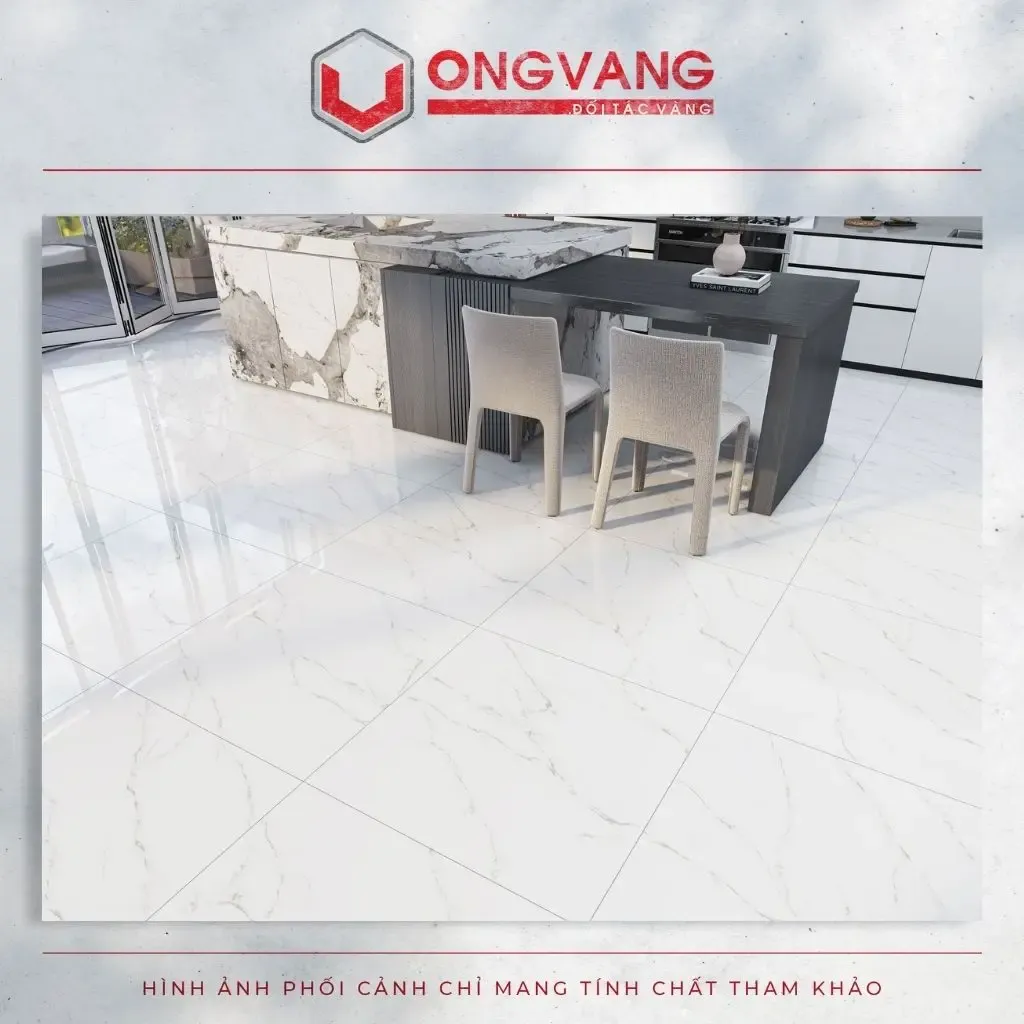 Gạch lát nền 80x80 trắng
