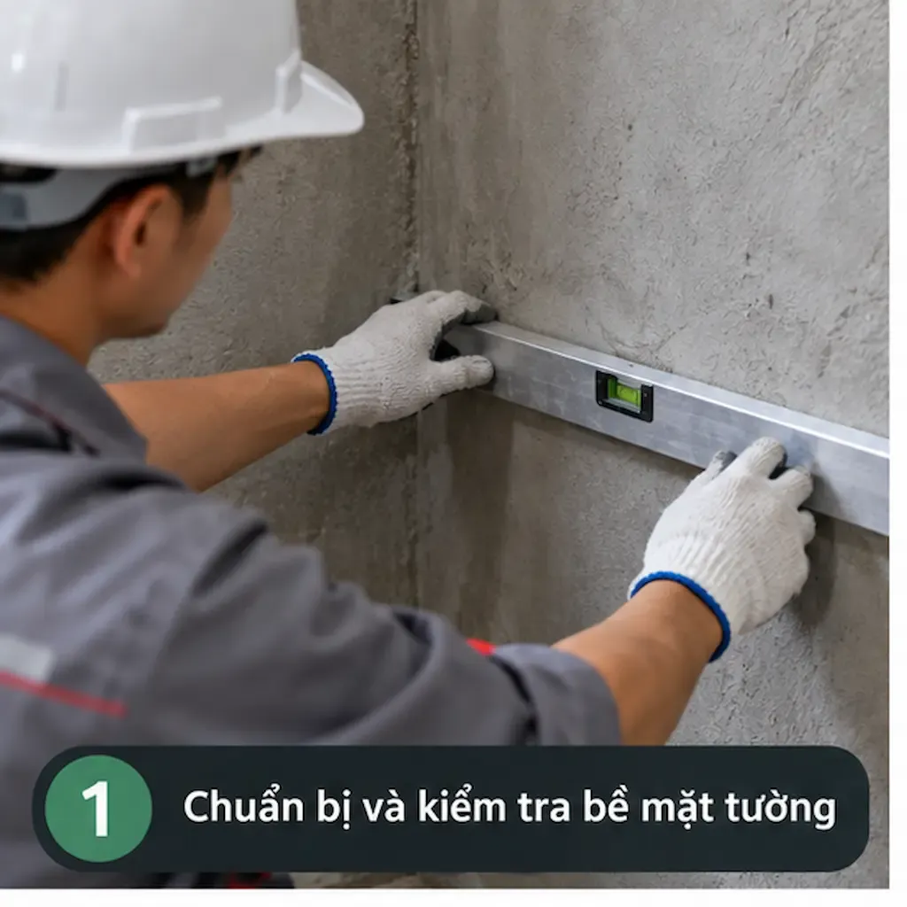 chuẩn bị bề mặt tường