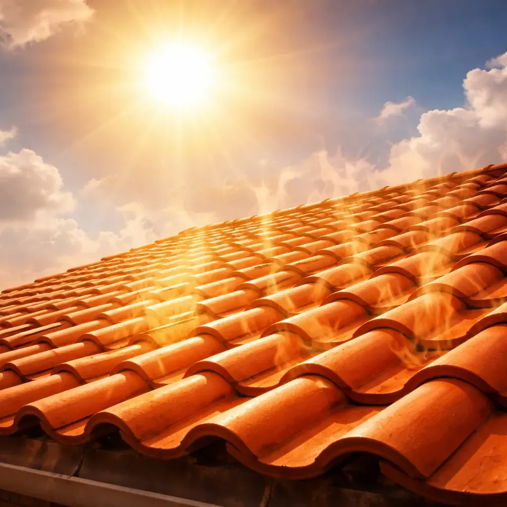 Ngói dưới thời tiết nắng nóng