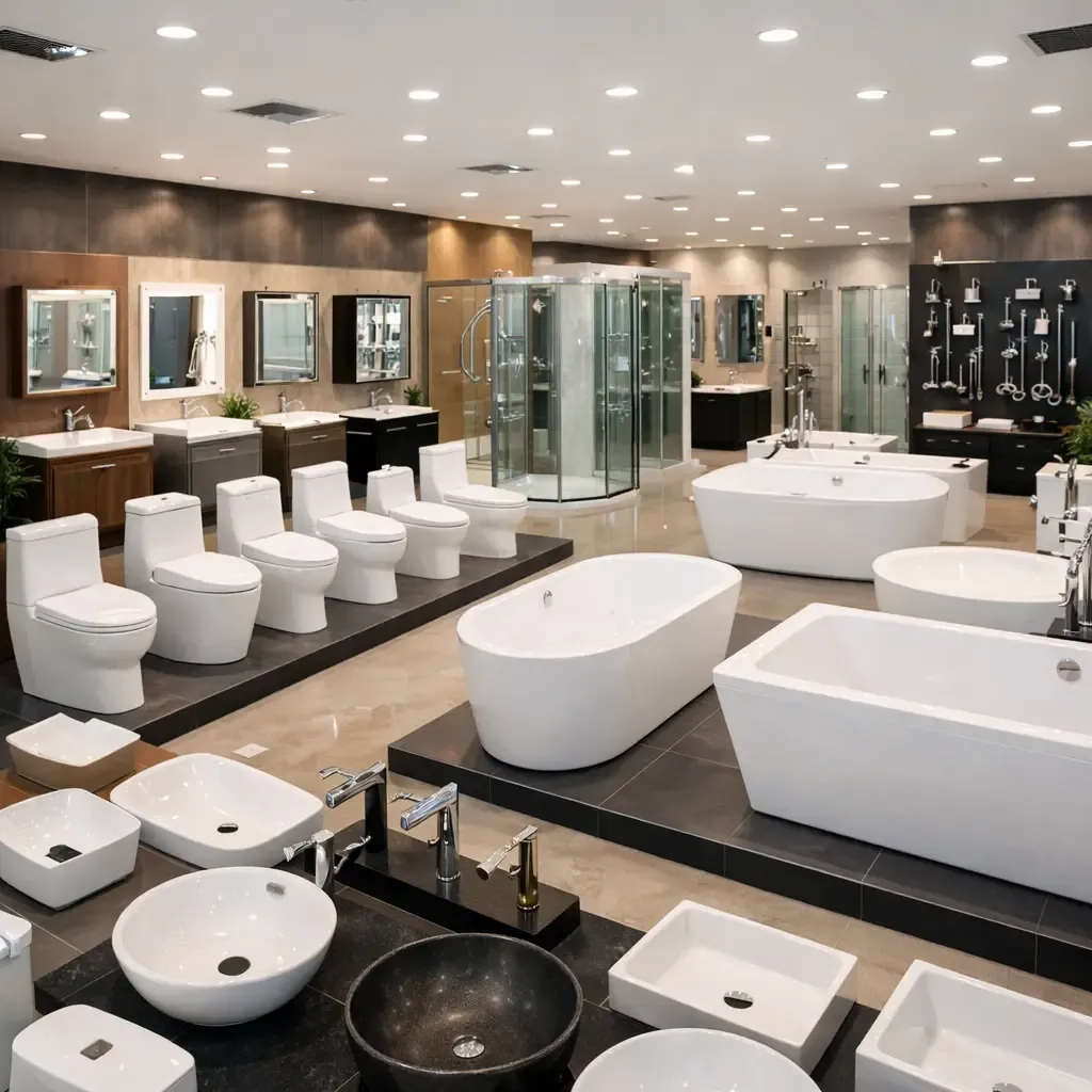 Showroom trưng bày thiết bị vệ sinh