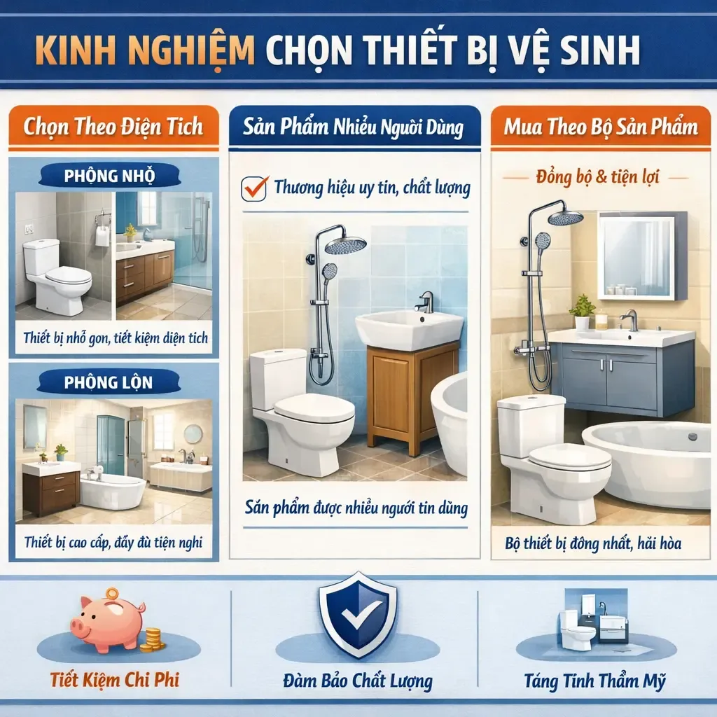 Kinh Nghiệm chọn thiết bị vệ sinh