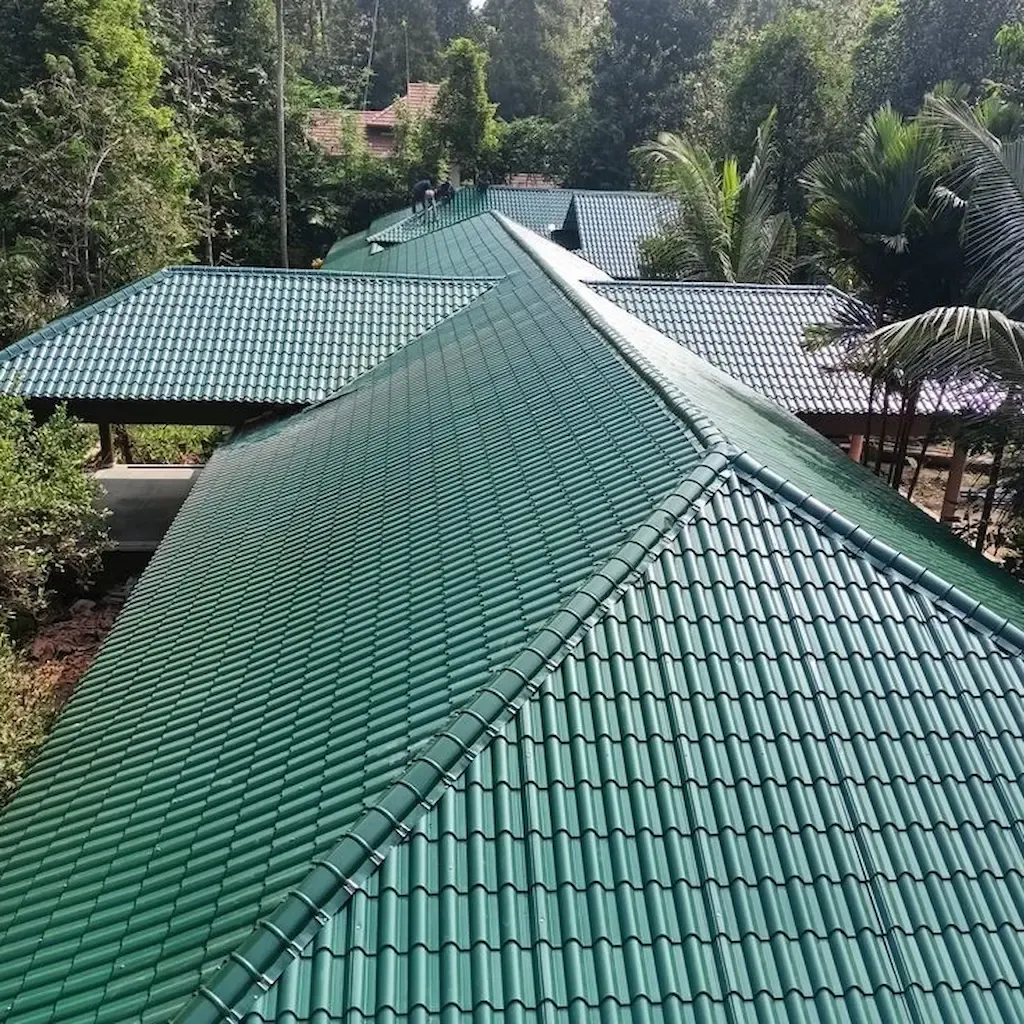 Ngói lợp mái sau khi hoàn thiện