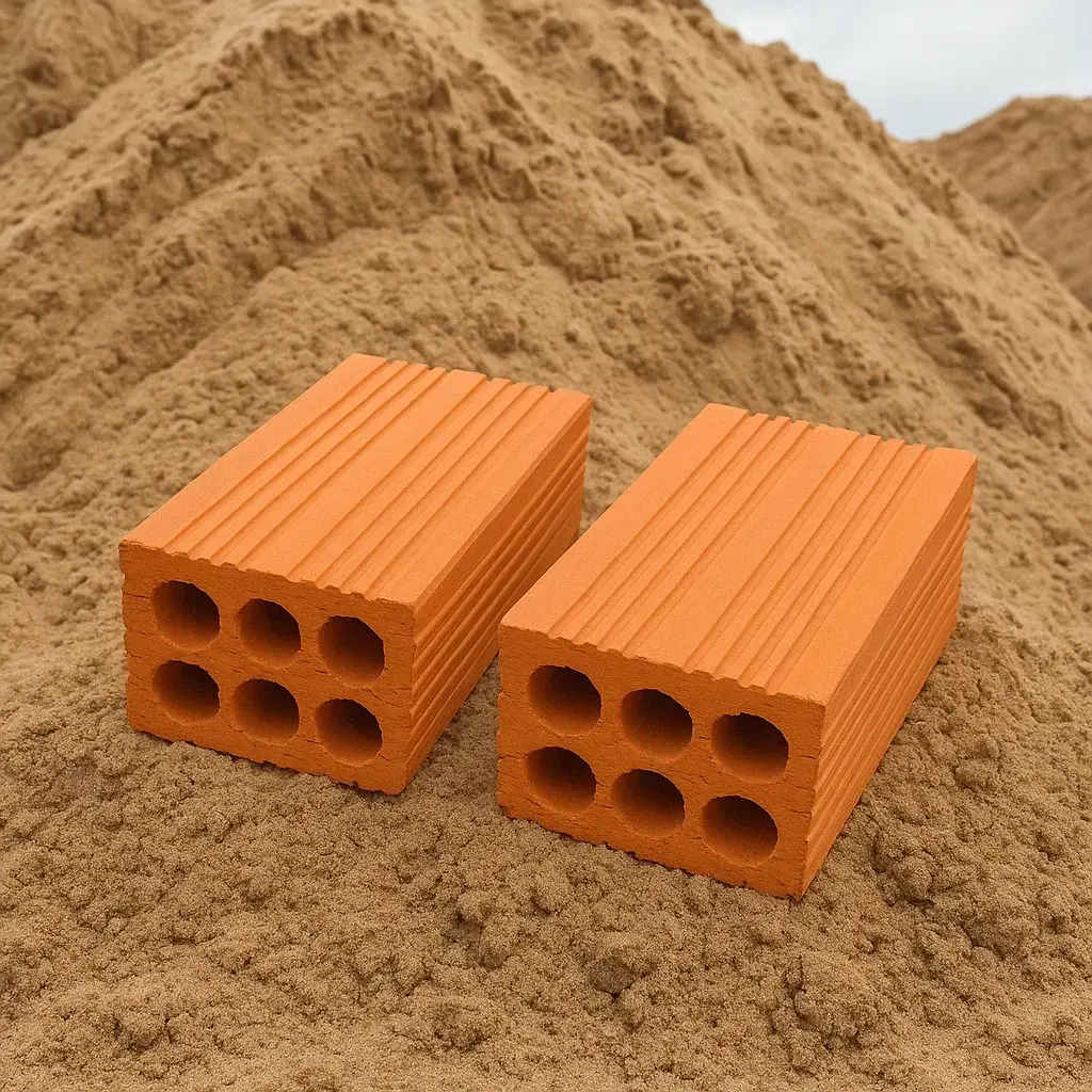 Gạch và cát xây dựng