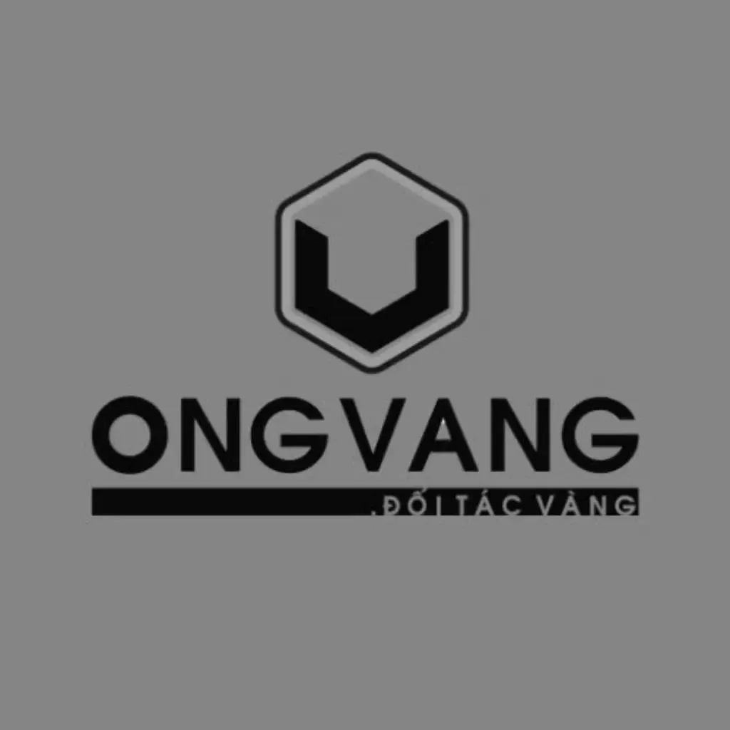 Logo Ong Vàng xám